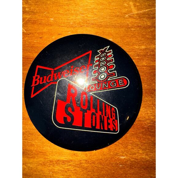 Vintage Rolling Stones Voodoo Lounge Budweiser Lapel/Hat Button - Picture 2 of 5